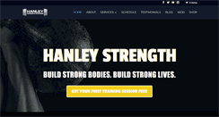 Desktop Screenshot of hanleystrength.com