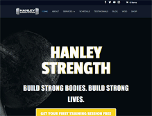 Tablet Screenshot of hanleystrength.com